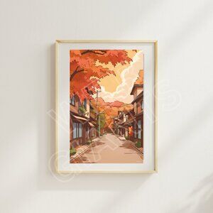 Streets During Fall 11x17 Art Print